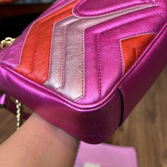 A116- 💯 % authentic Gucci limited Marmont shoulder bag - Picture 8 of 17